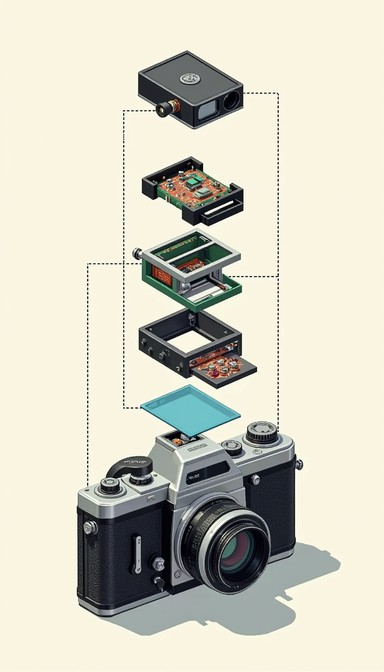 An exploded-view product poster — Reference